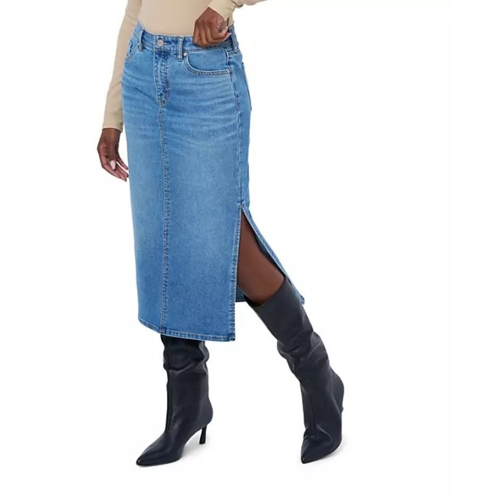 NWT Edited by Remi Bader Women's Denim Skirt Authenic 4